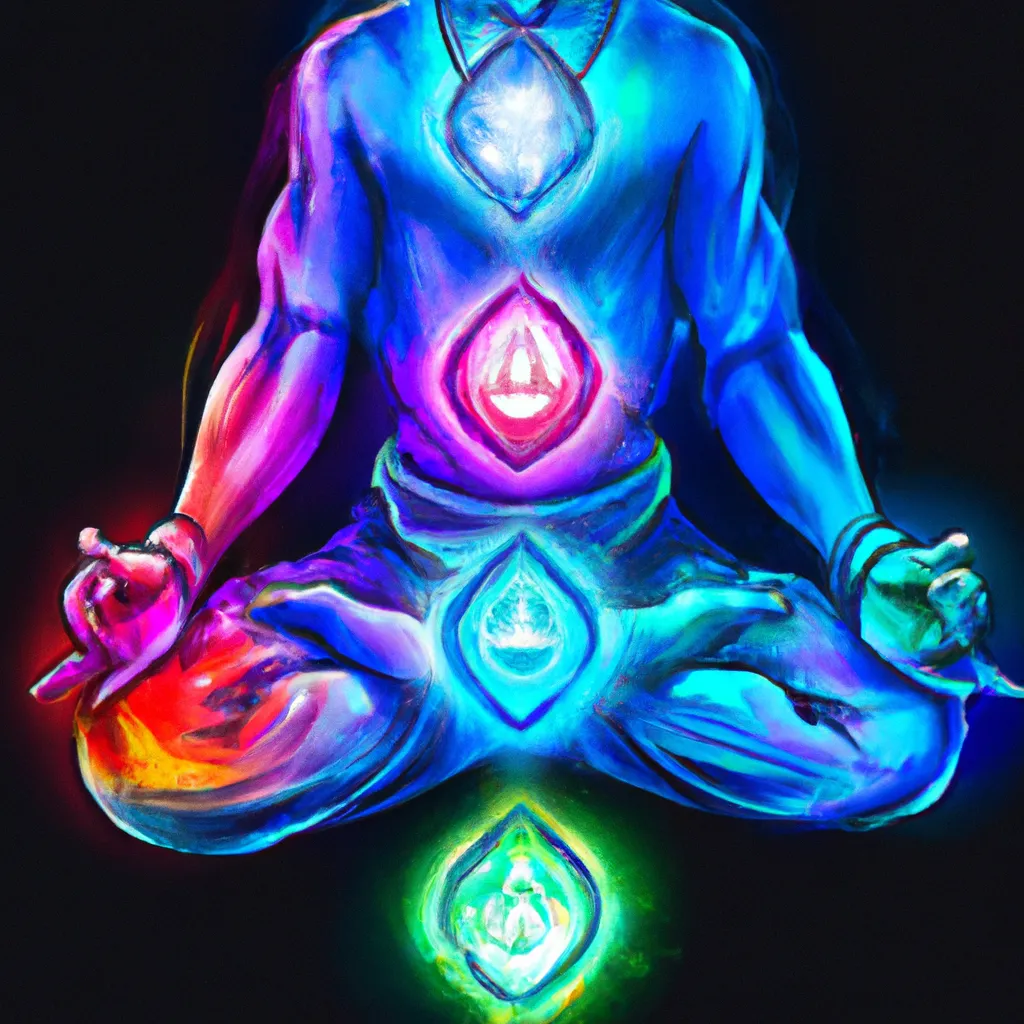 Fotos chakras iluminados