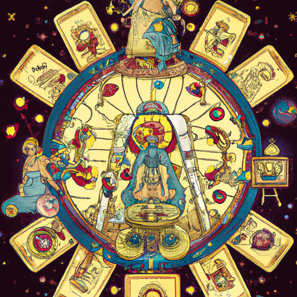 Fotos mandala astrologica tarot