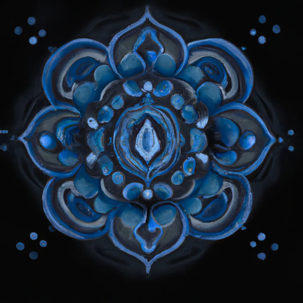 Fotos mandala azul