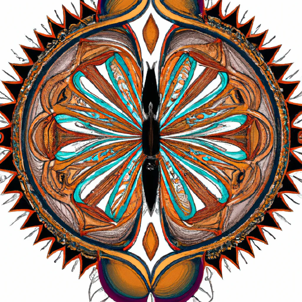 Mandala Borboleta: Desvende a Magia de um Desenho Milenar e Crie Suas Próprias Obras de Arte! 2 Fotos mandala borboleta