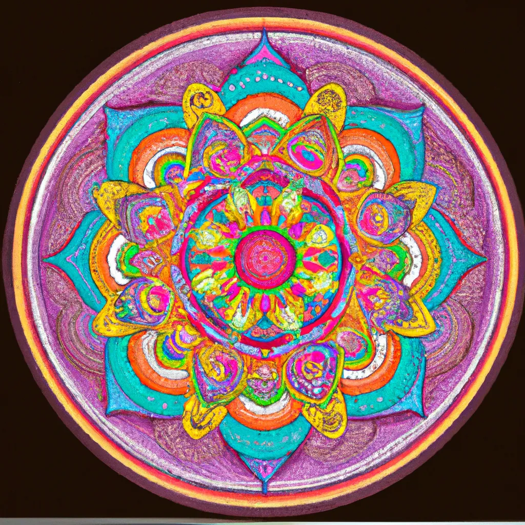 Fotos mandala colorida
