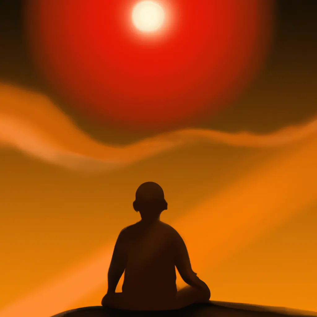 Fotos meditacao por do sol 2022