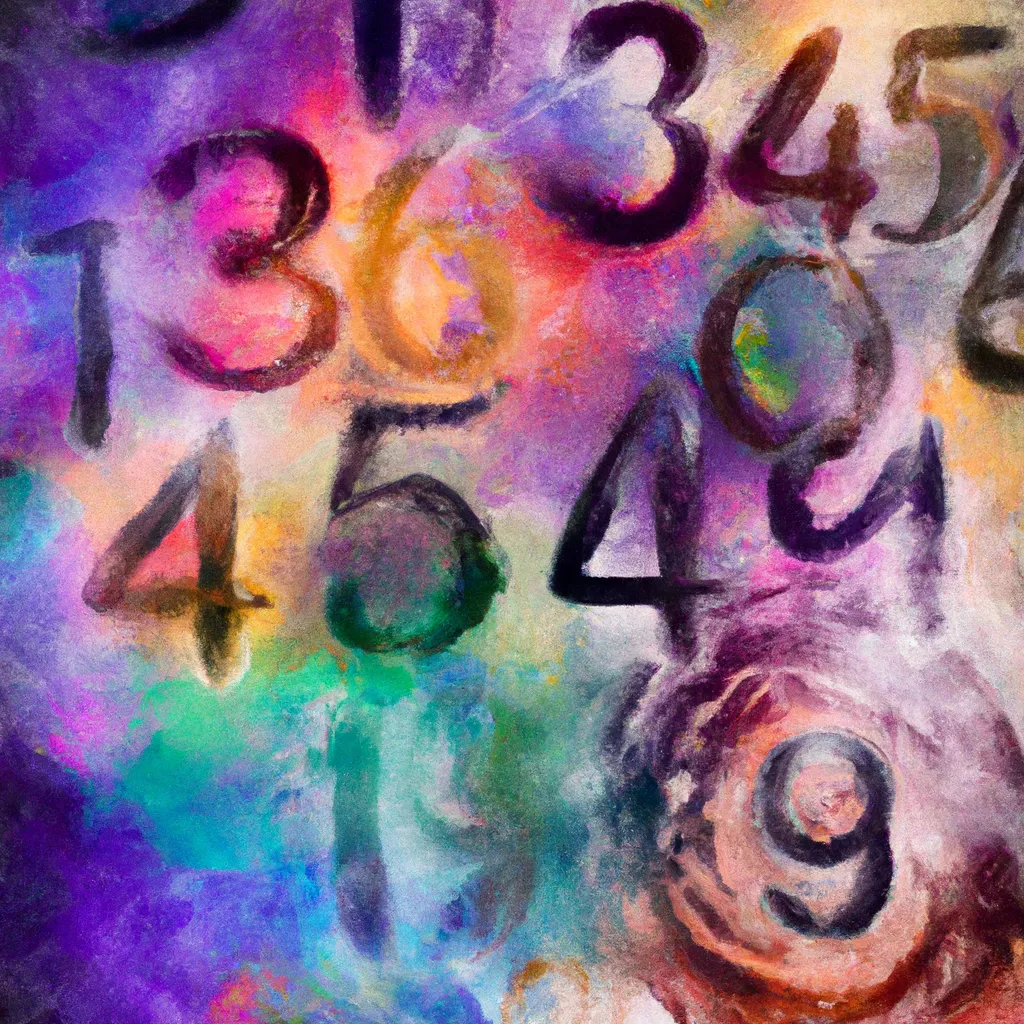 Fotos numerologia e cores
