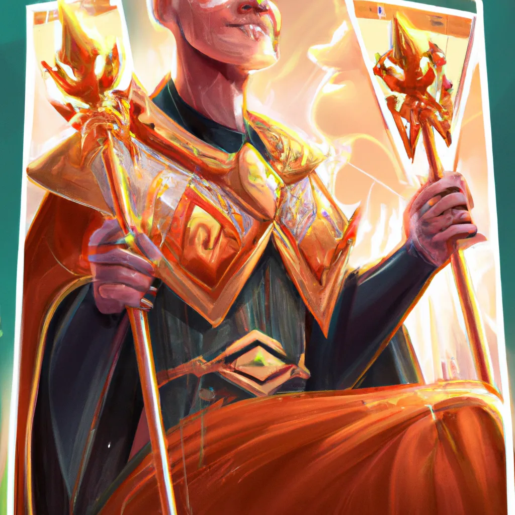 Fotos tarot king of wands