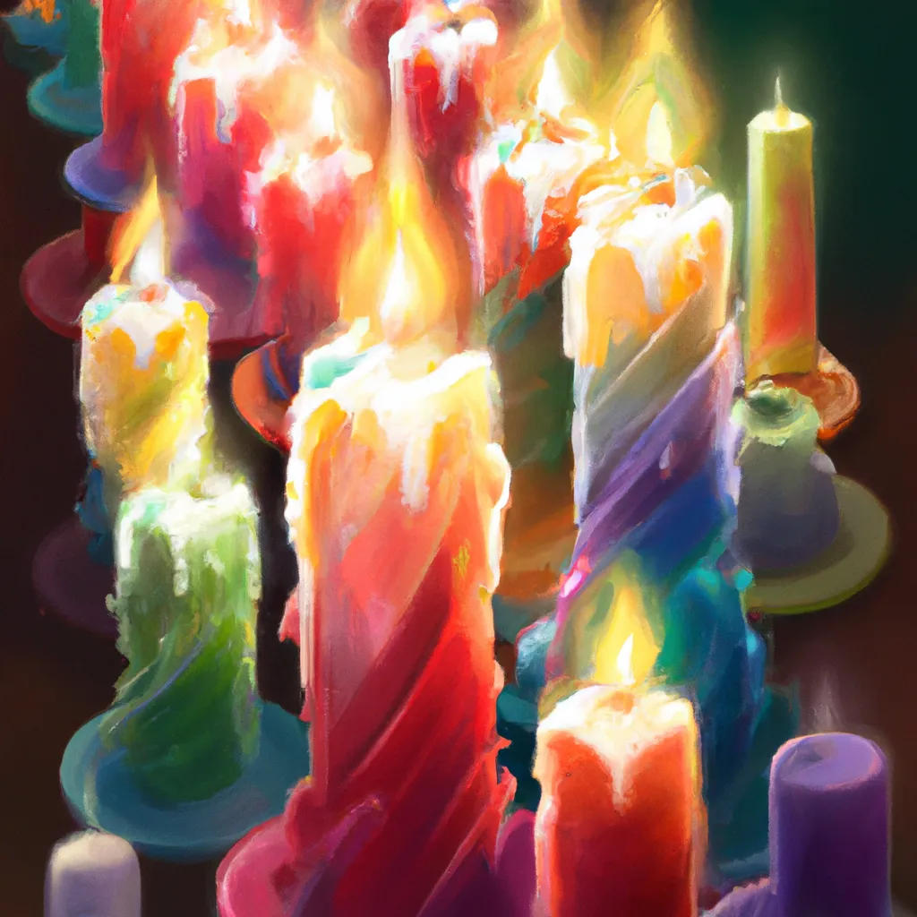 Ideias A Magia das Velas Coloridas