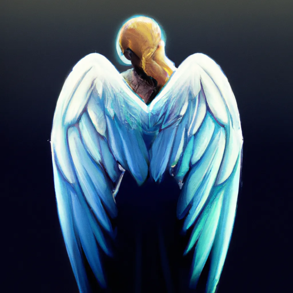 Ideias anjo nas costas