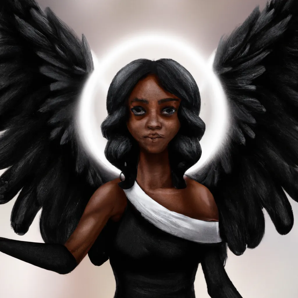 Ideias anjo preto fantasia