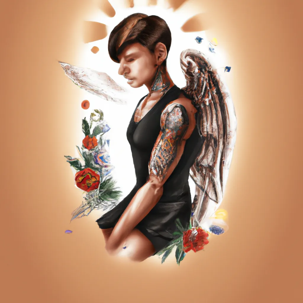 Ideias anjo tattoo