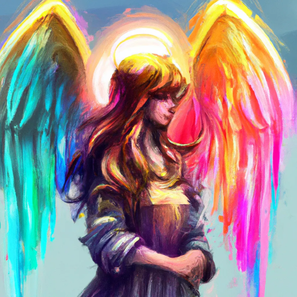 Ideias anjo tintas cores