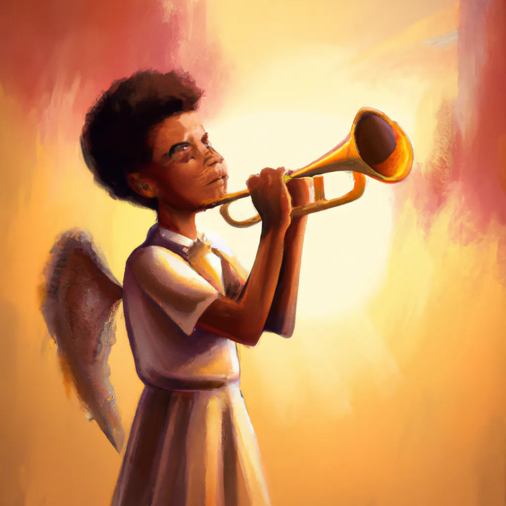 Anjos Tocando Trombetas: O Som Celestial que Encanta os Corações! 4 Ideias anjo tocando trombeta