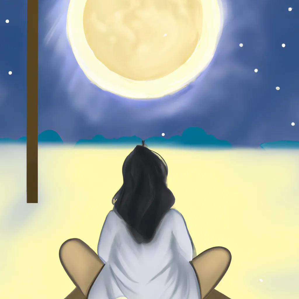Ideias lua vai iluminar os pensamentos dela