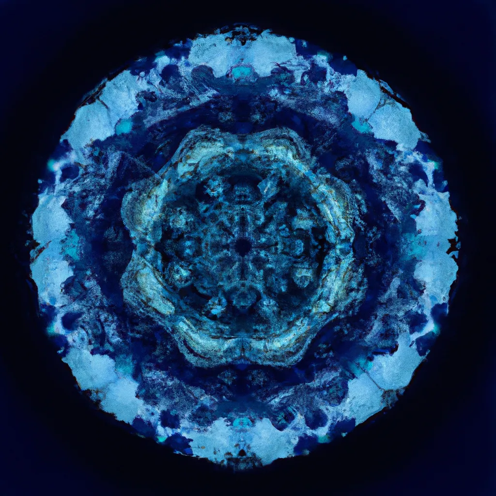 Ideias mandala azul