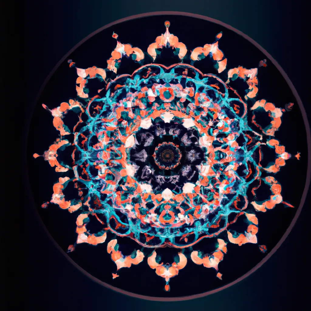 Ideias mandala com espelho