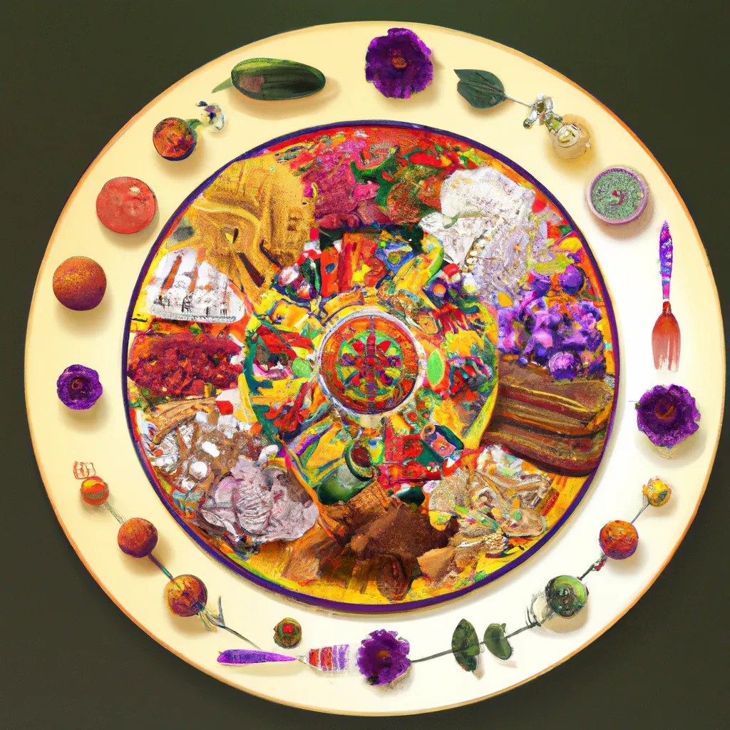 Ideias mandala comidas especiais