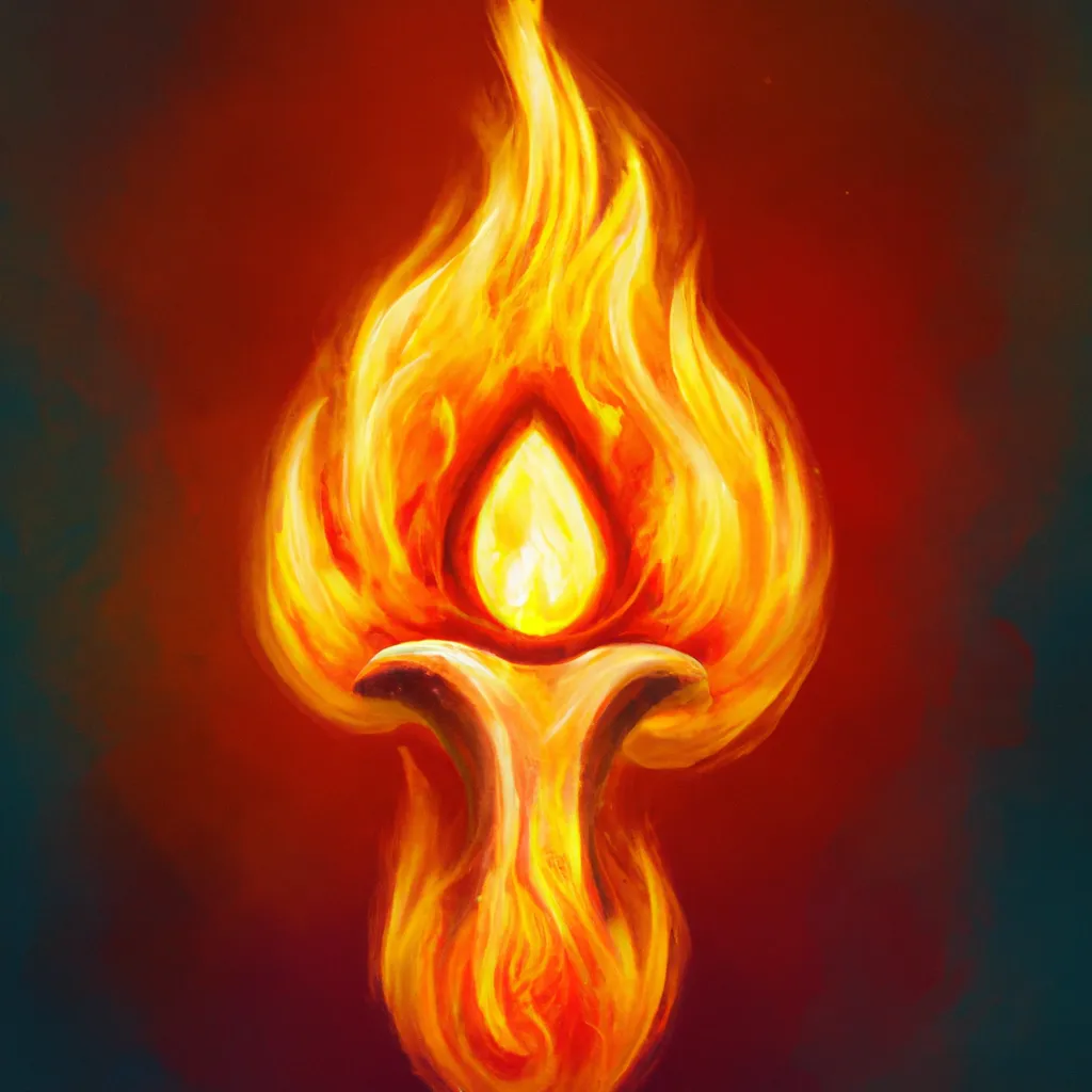 Ilustracao Compreendendo o Significado Espiritual das Imagens de Chama