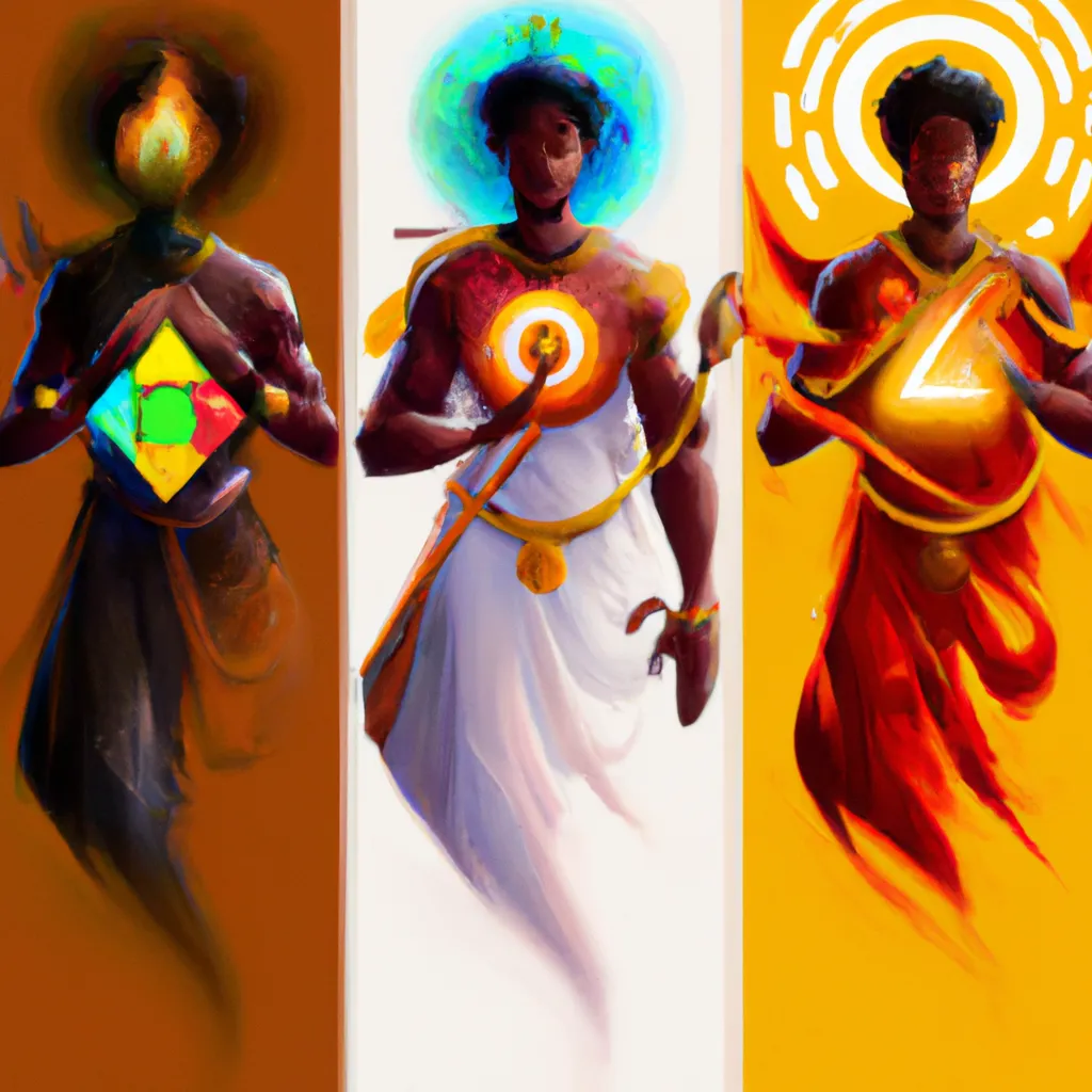 Ilustracao Compreendendo o Significado Espiritual das Imagens de Quatro Elementos