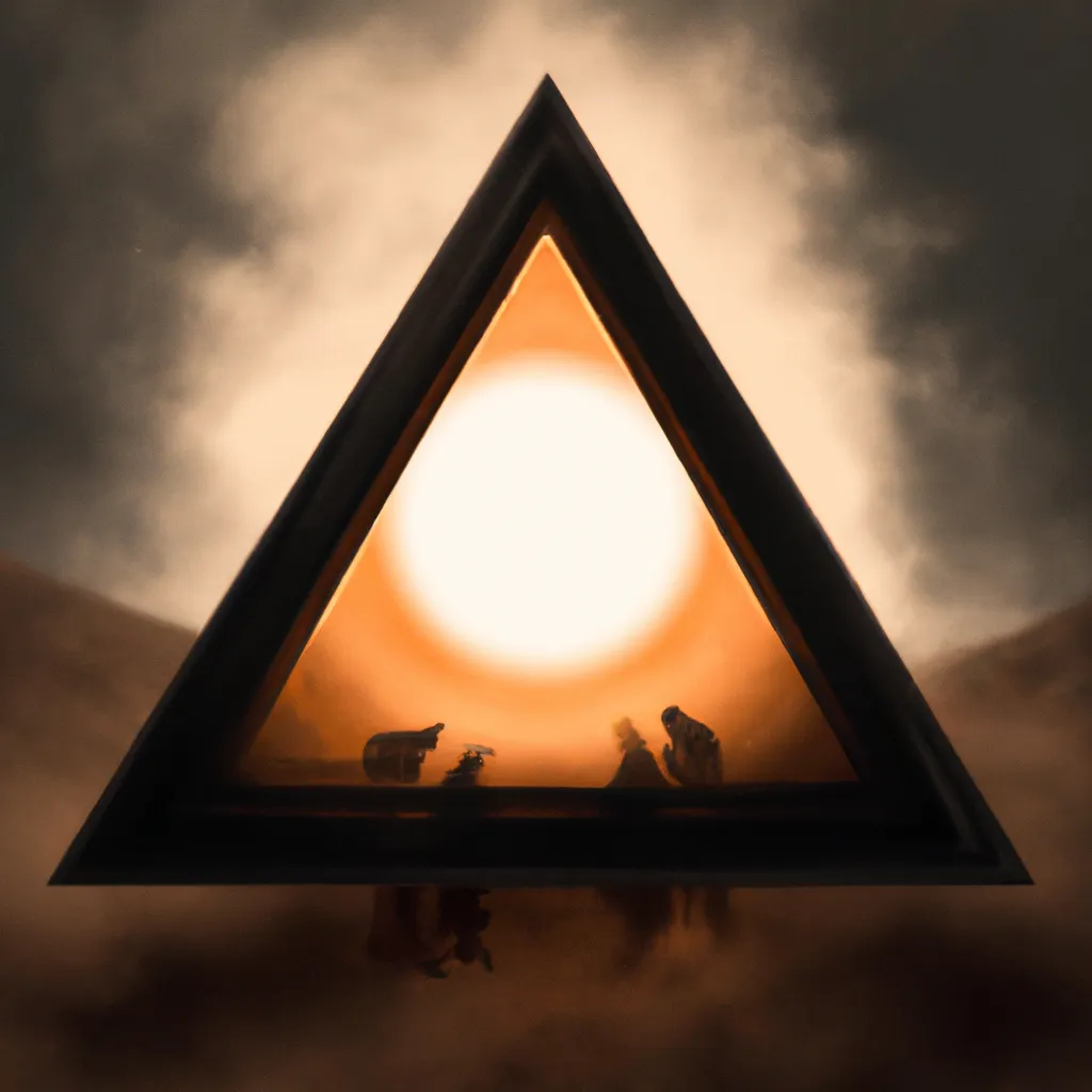 Ilustracao Descobrindo os Misterios do Triangulo Dentro de Um Circulo