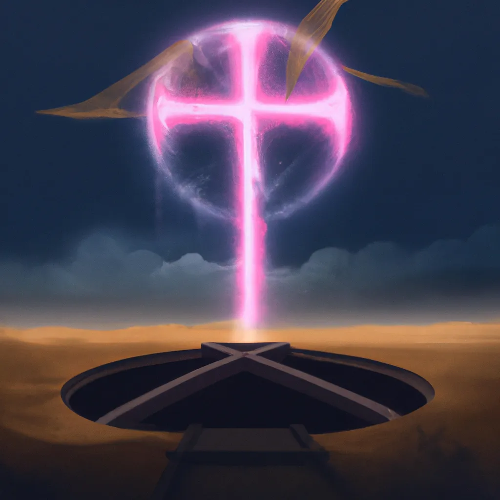 Ilustracao O Misterio do Circulo com Uma Cruz