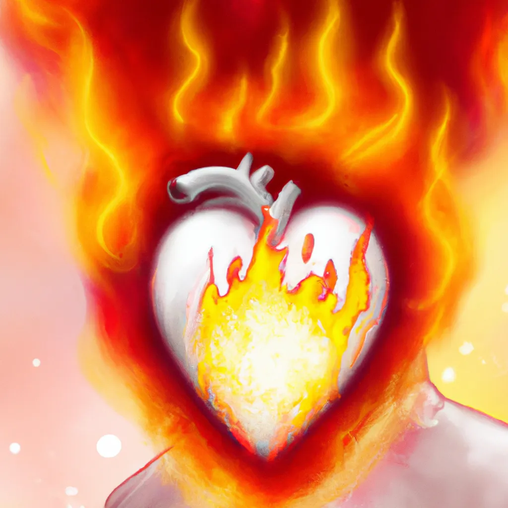 Ilustracao O Misterio do Coracao Flamigero