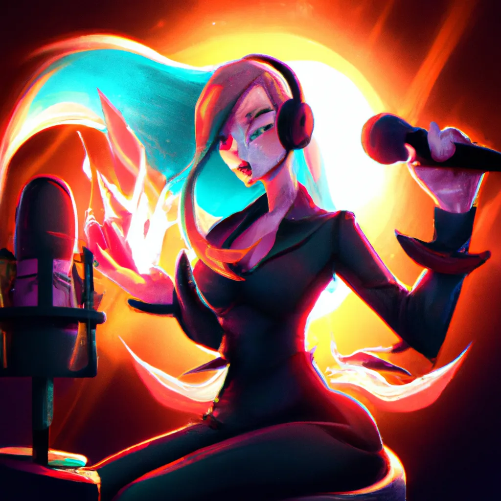 A Alquimia do Karaokê: Transforme a Sua Noite em Diversão! 7 Ilustracao alquimia karaoke