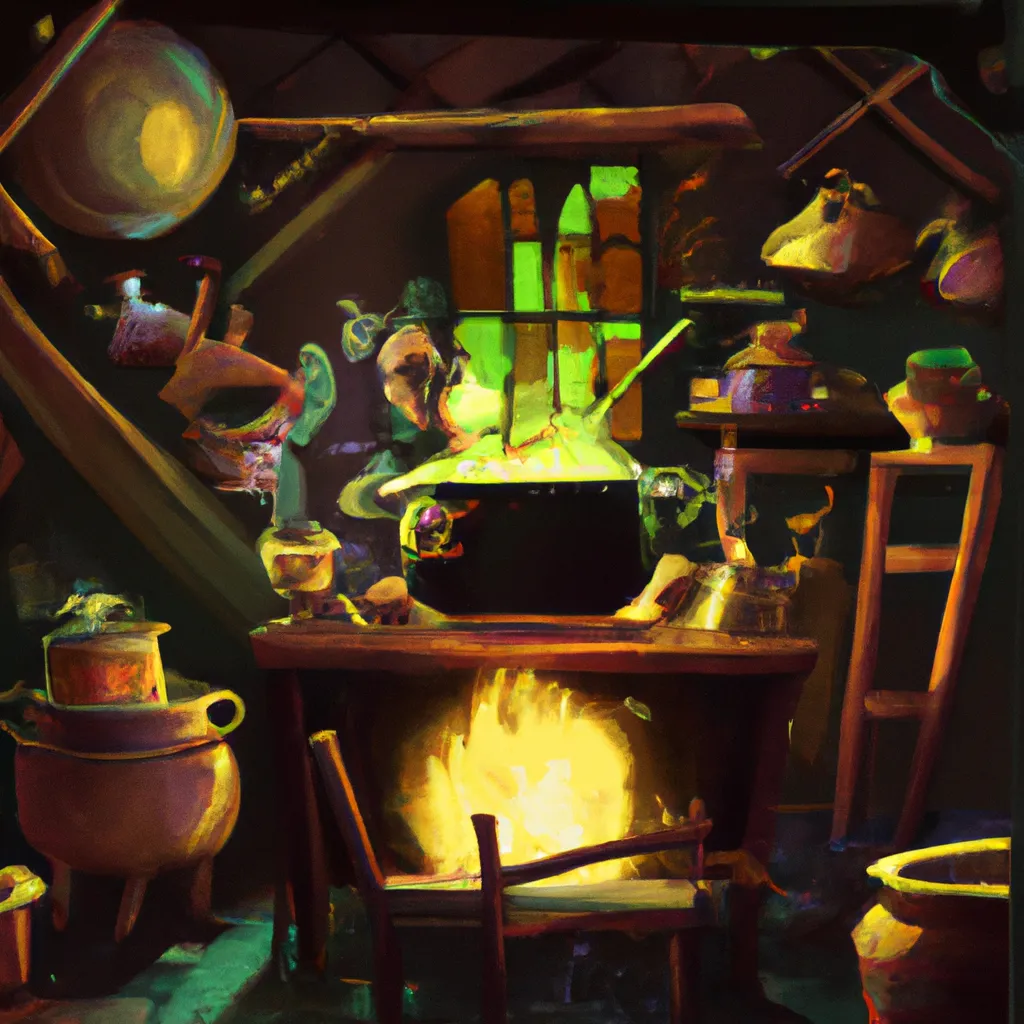 Ilustracao alquimia pesadelo na cozinha