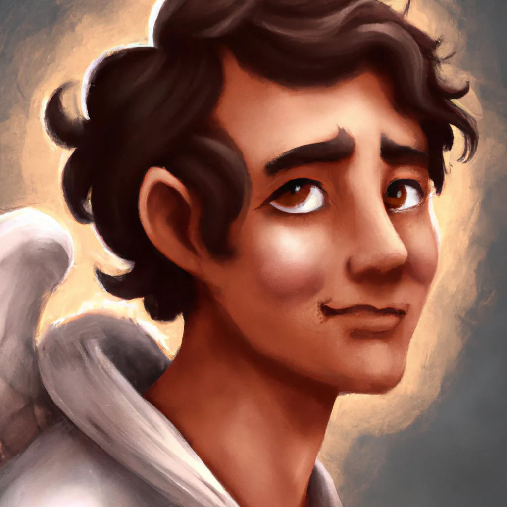 Ilustracao anjo adriel