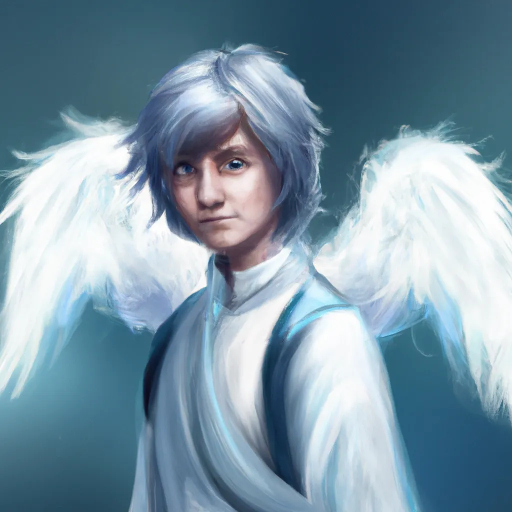 Ilustracao anjo castiel