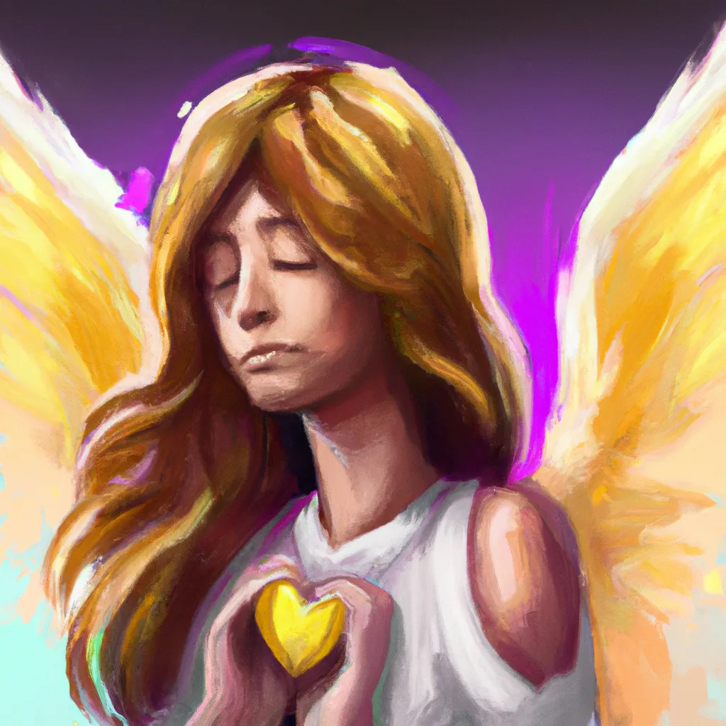 Ilustracao anjo do amor