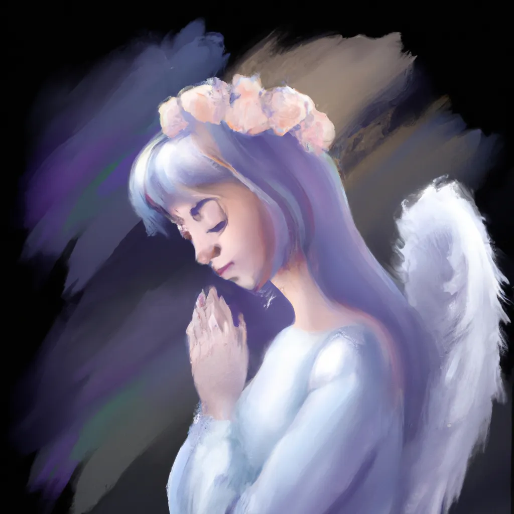 Ilustracao anjo feminino