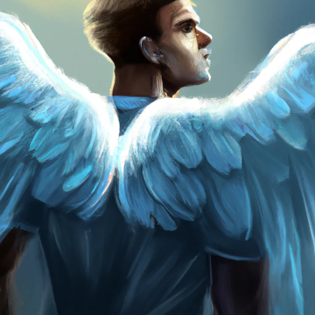 Ilustracao anjo guerreiro