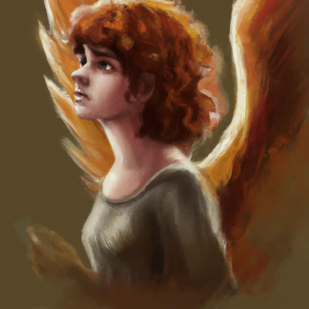 Ilustracao anjo mais velho