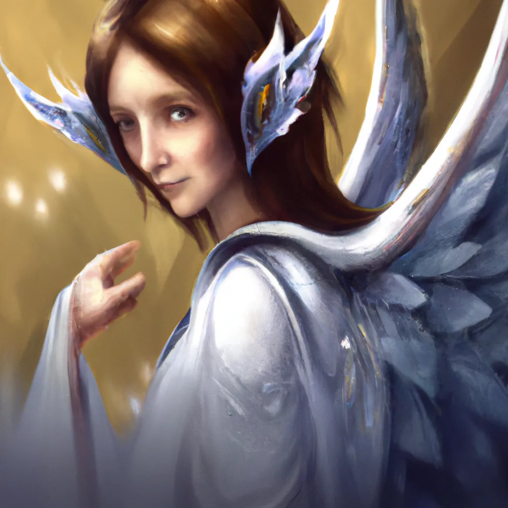Ilustracao anjo omael