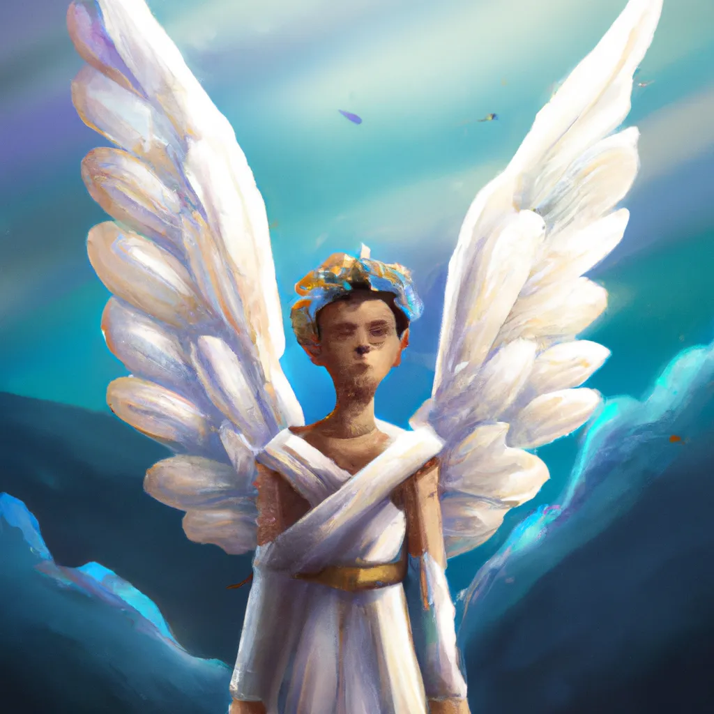 Ilustracao anjo ou ser humano