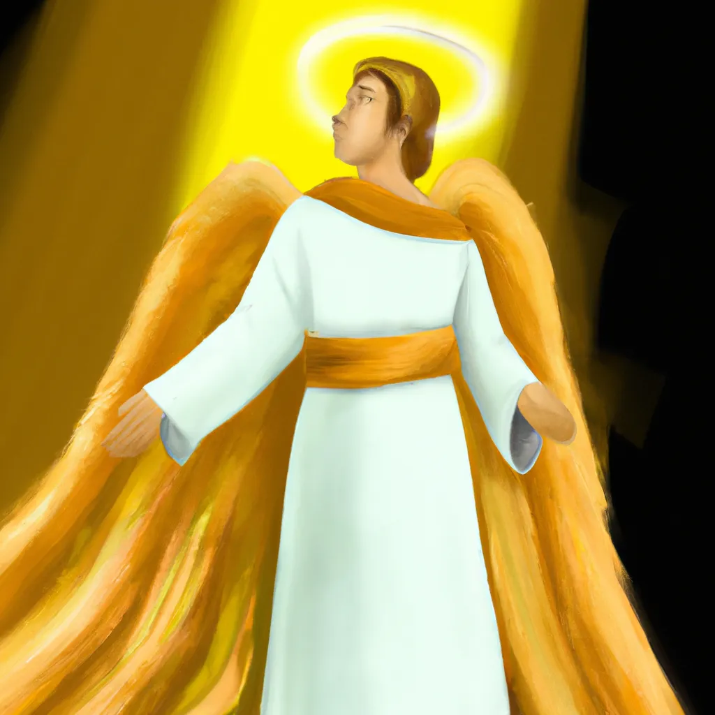 Ilustracao anjo que anunciou o nascimento de jesus