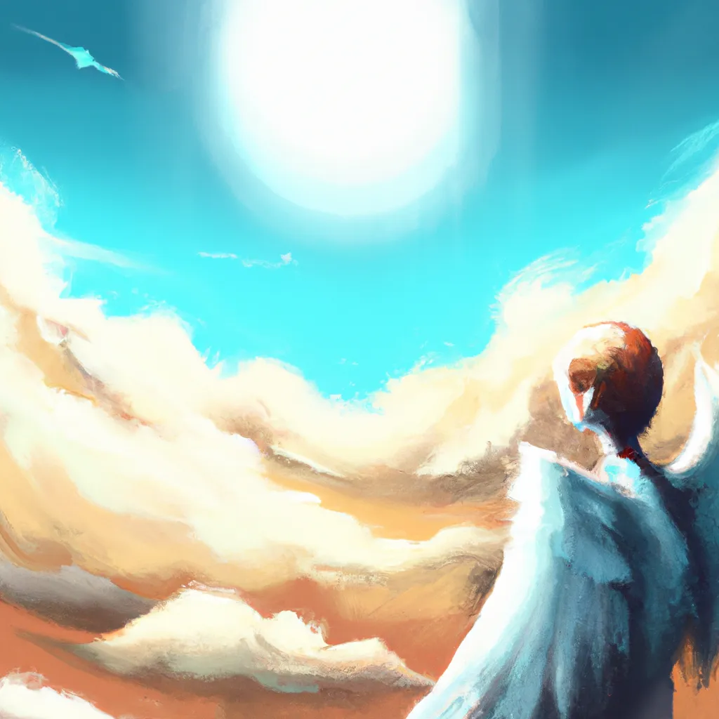 Ilustracao anjo que caiu do ceu