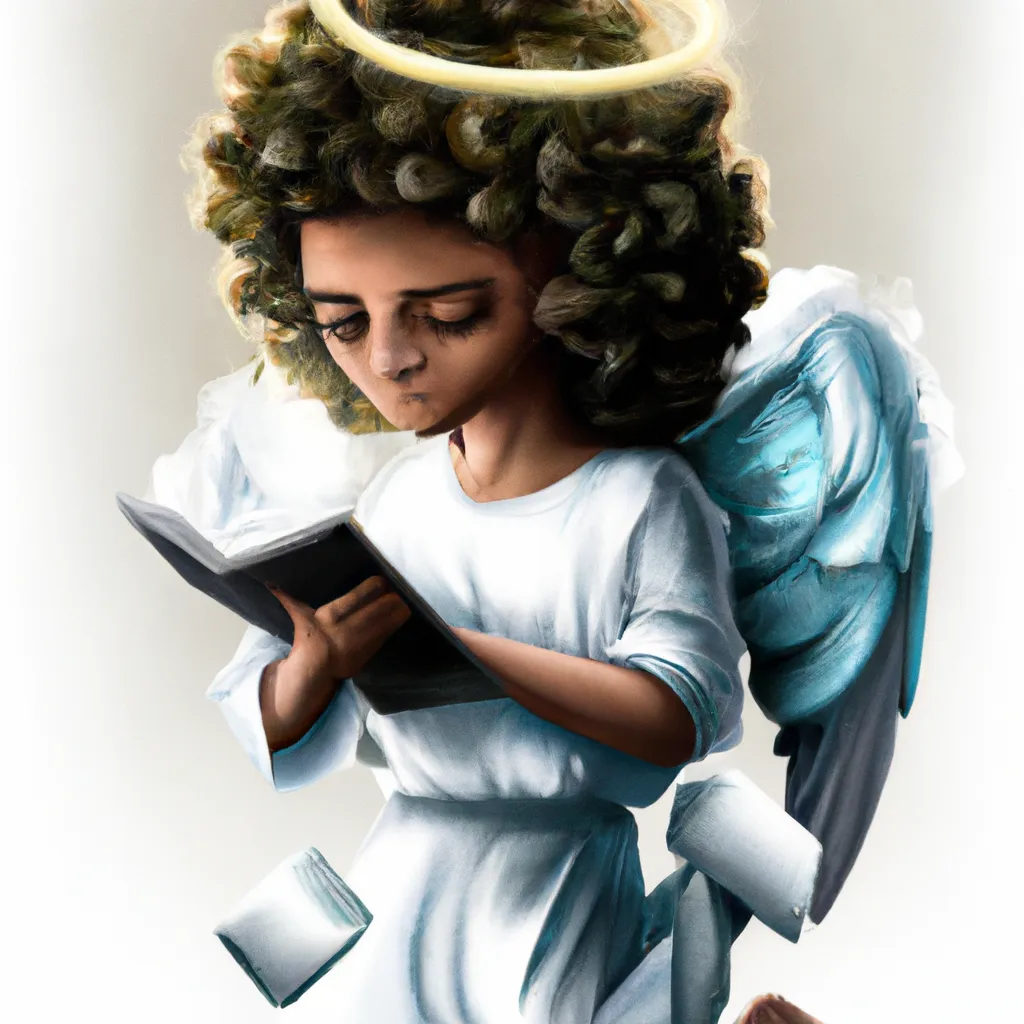 Ilustracao anjo rafael na biblia