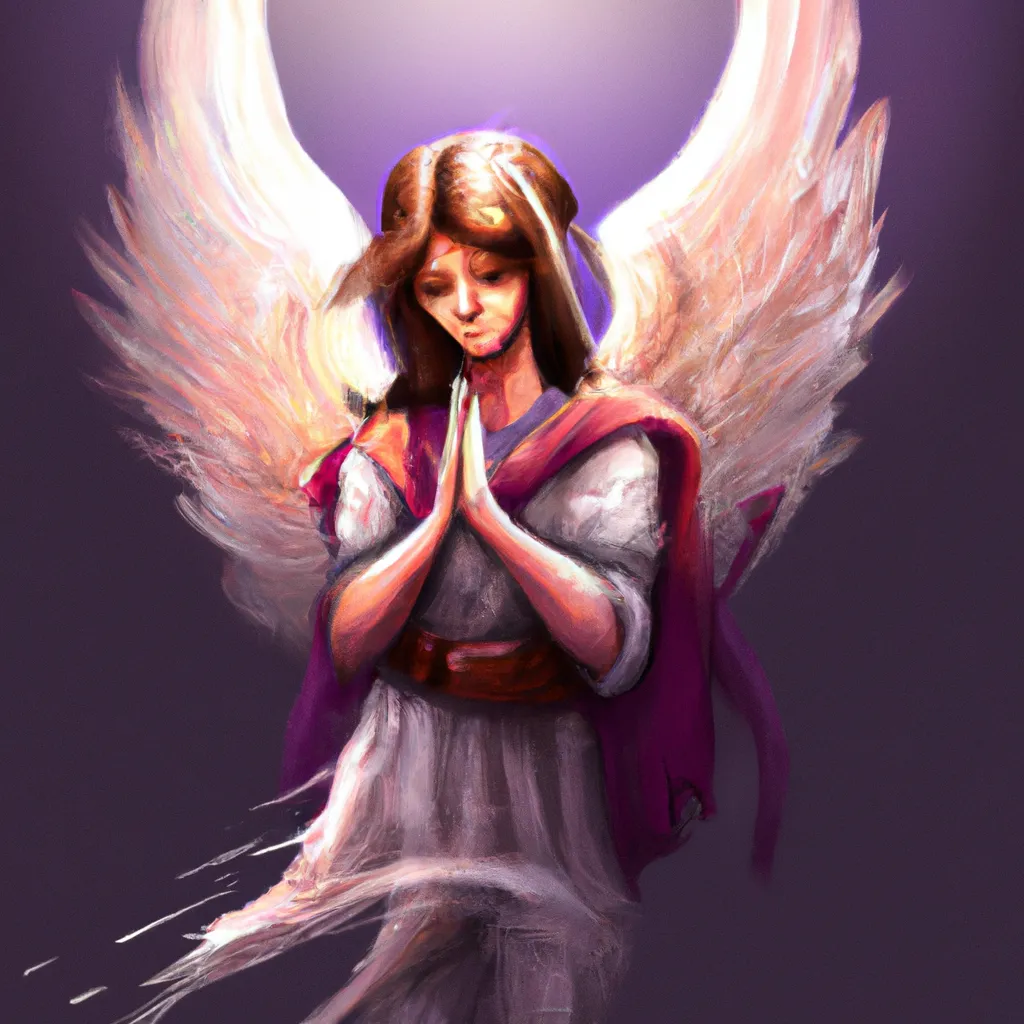 O Poder da Oração Anjo Yesalel: Descubra as Bençãos de Uma Vida Abençoada! 7 Ilustracao anjo yesalel oracao
