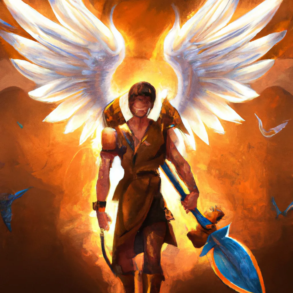Ilustracao anjo zariel