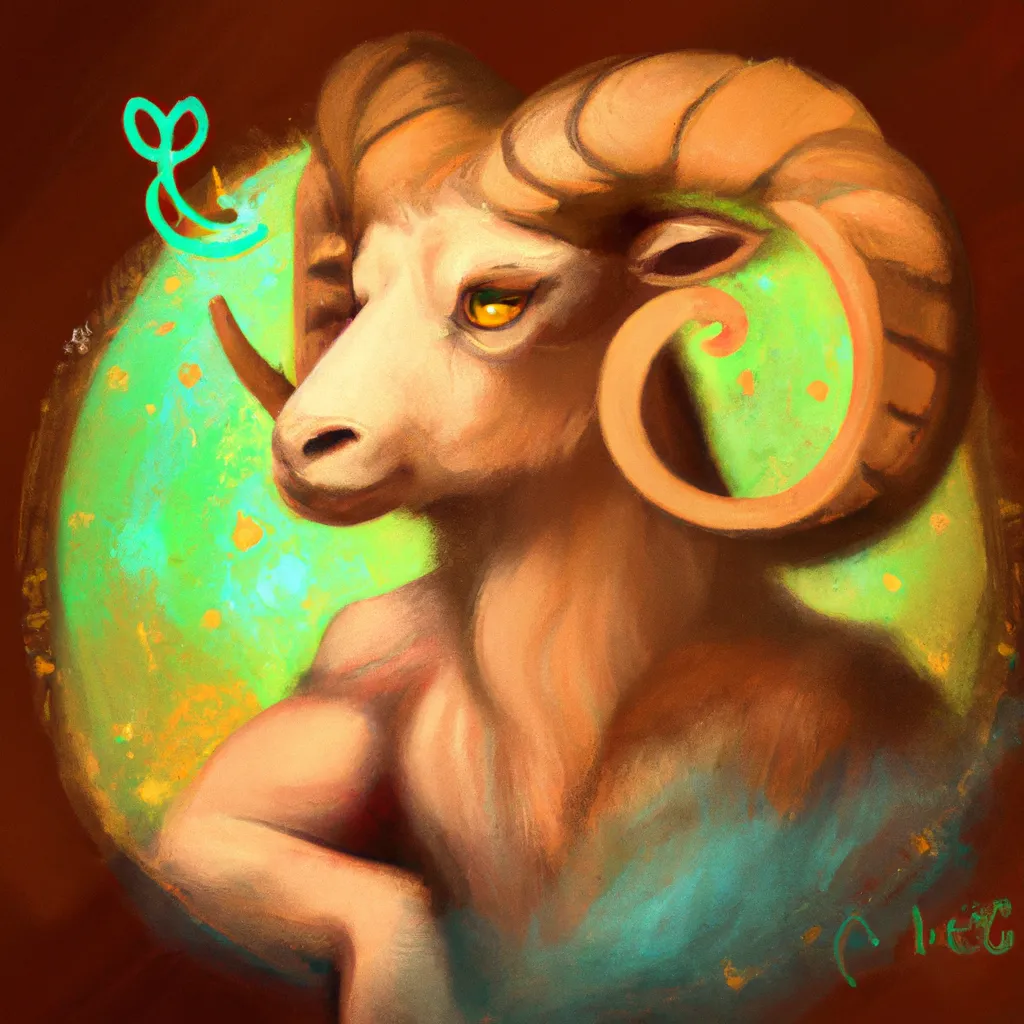 Ilustracao astrologia aries