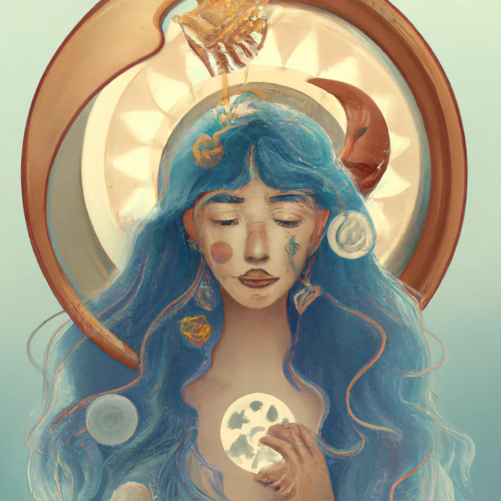 Ilustracao astrologia lua hoje
