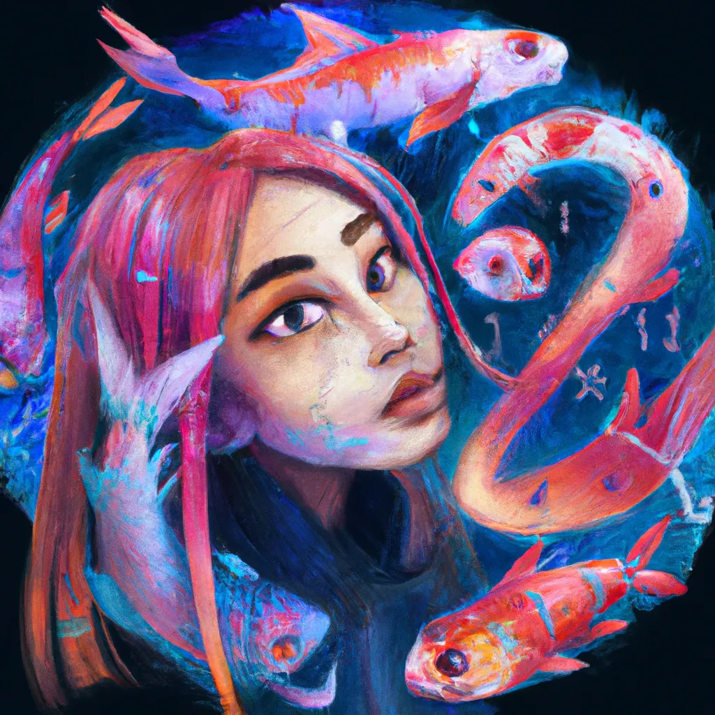 Ilustracao astrologia peixes 2023