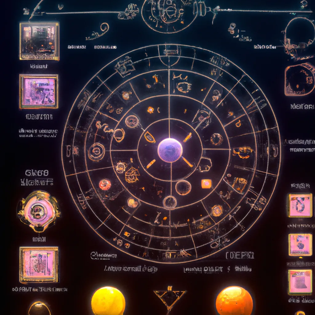 Ilustracao astrologia sideral calcular