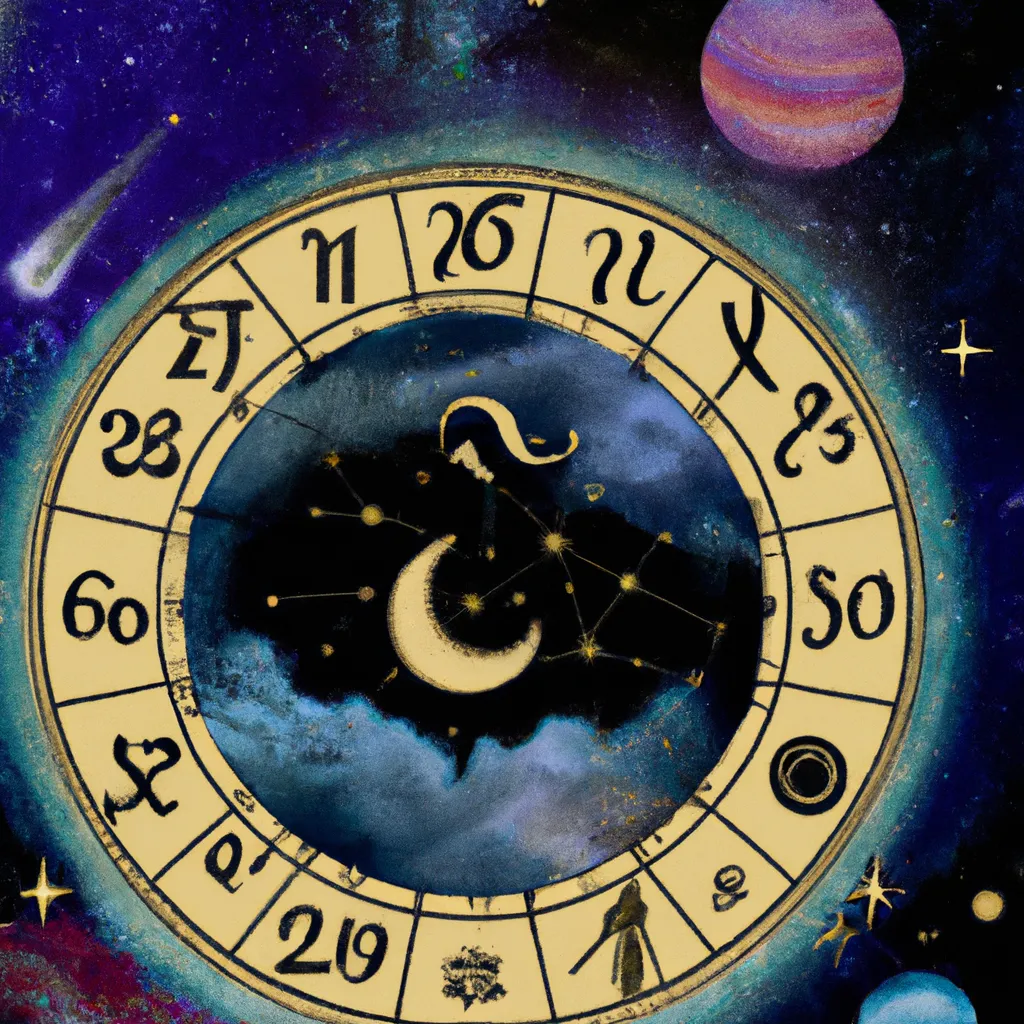 Ilustracao astrologia y numerologia