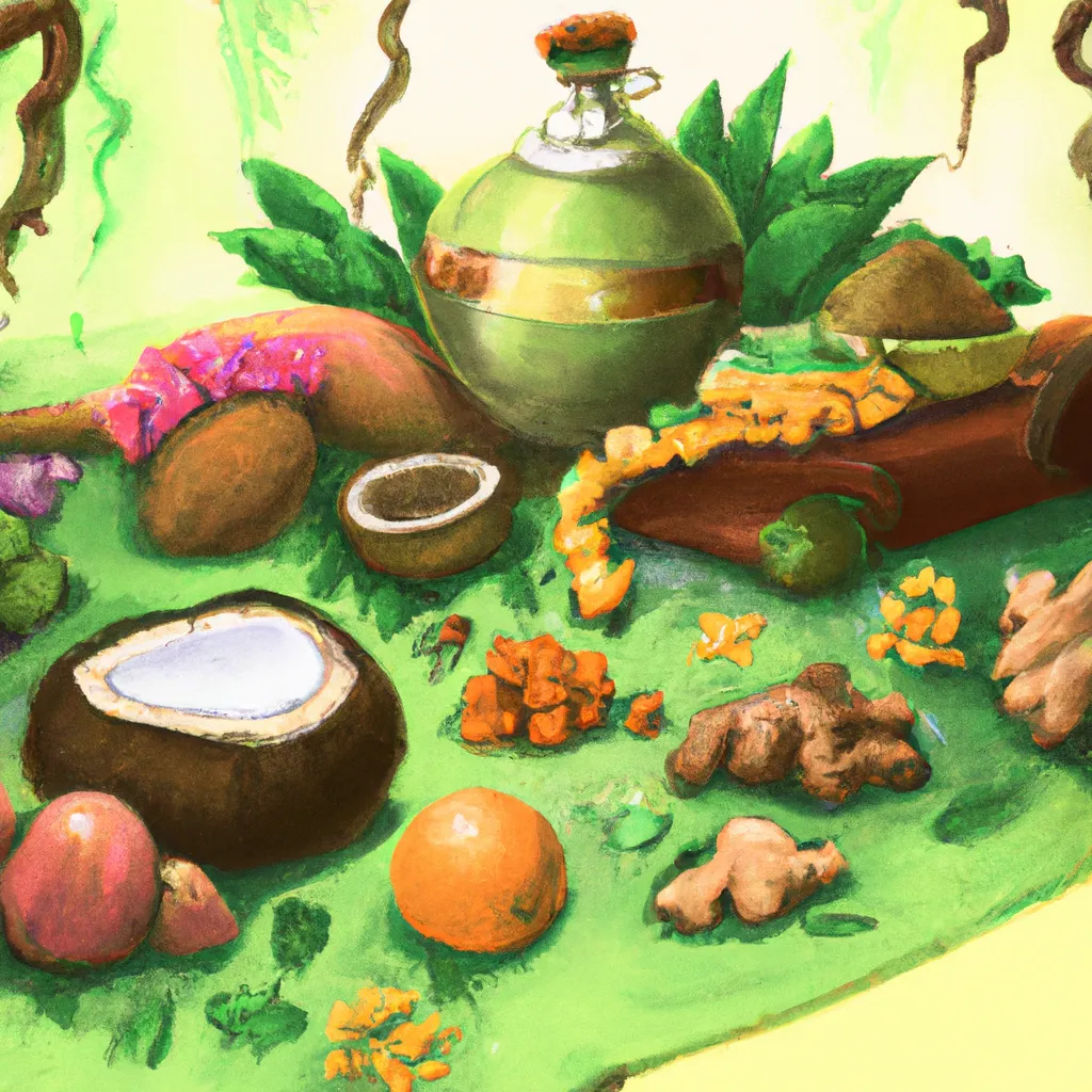 Ilustracao ayurveda comida