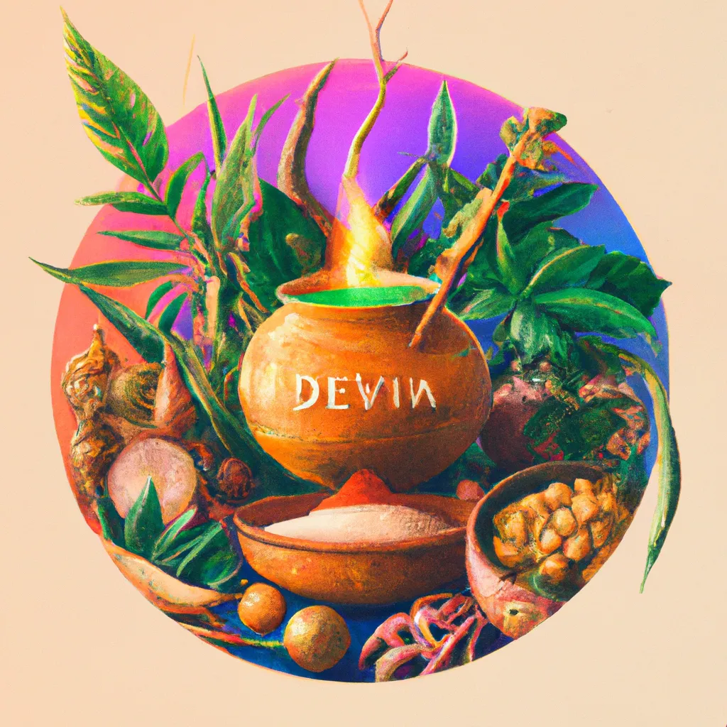 Ilustracao ayurveda dieta