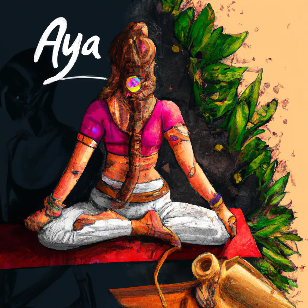 Ilustracao ayurveda e yoga