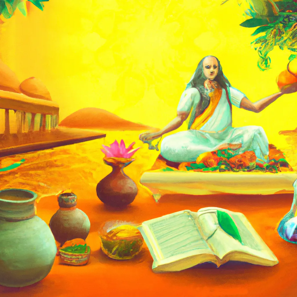 Descubra a Fascinante História da Ayurveda 7 Ilustracao ayurveda history