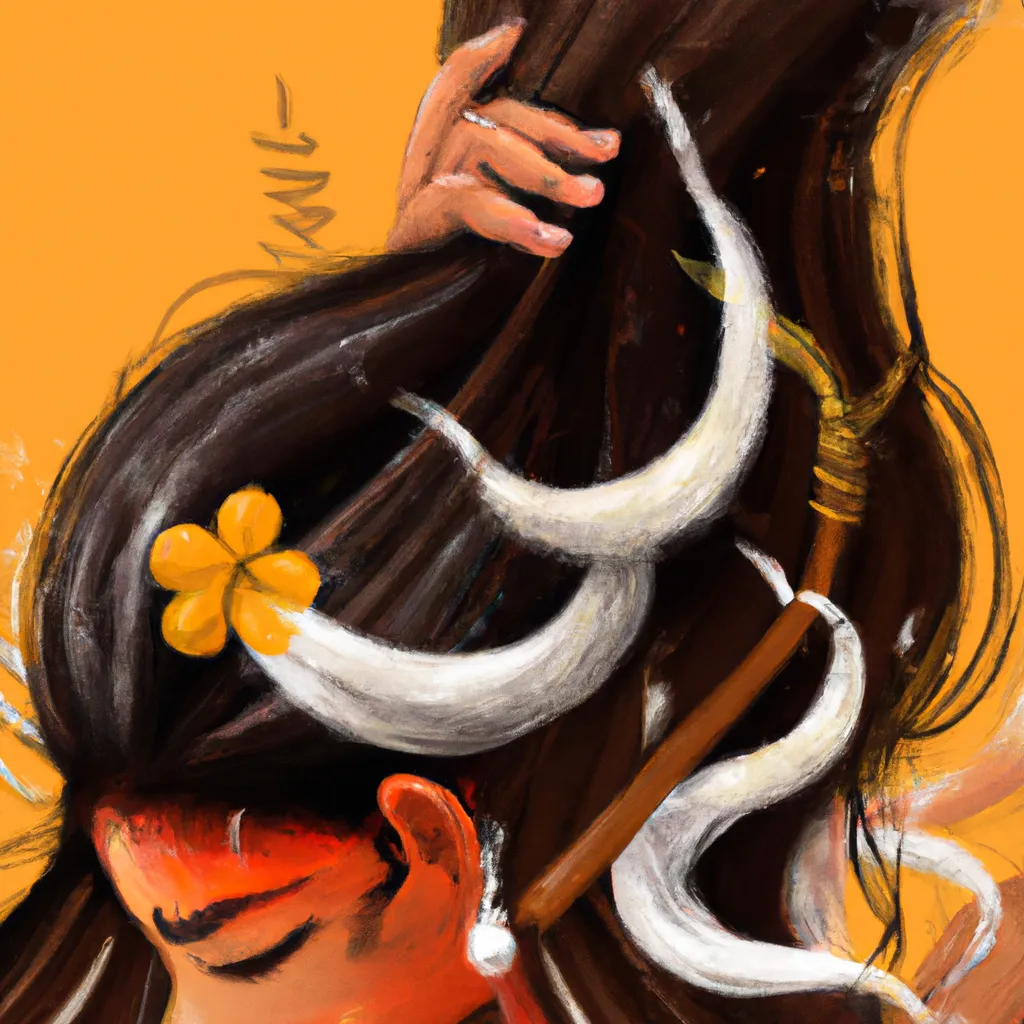 Ilustracao ayurveda queda de cabelo