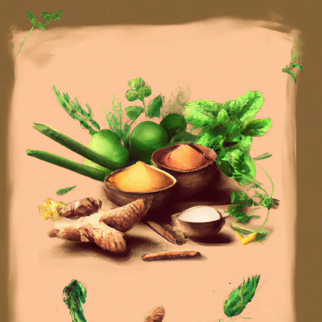 Ilustracao ayurveda temperos