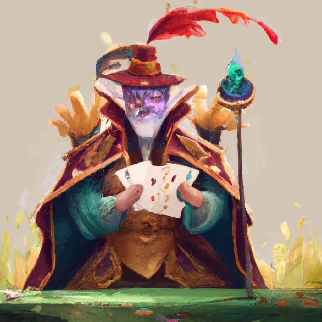 Ilustracao cartomancia jogar